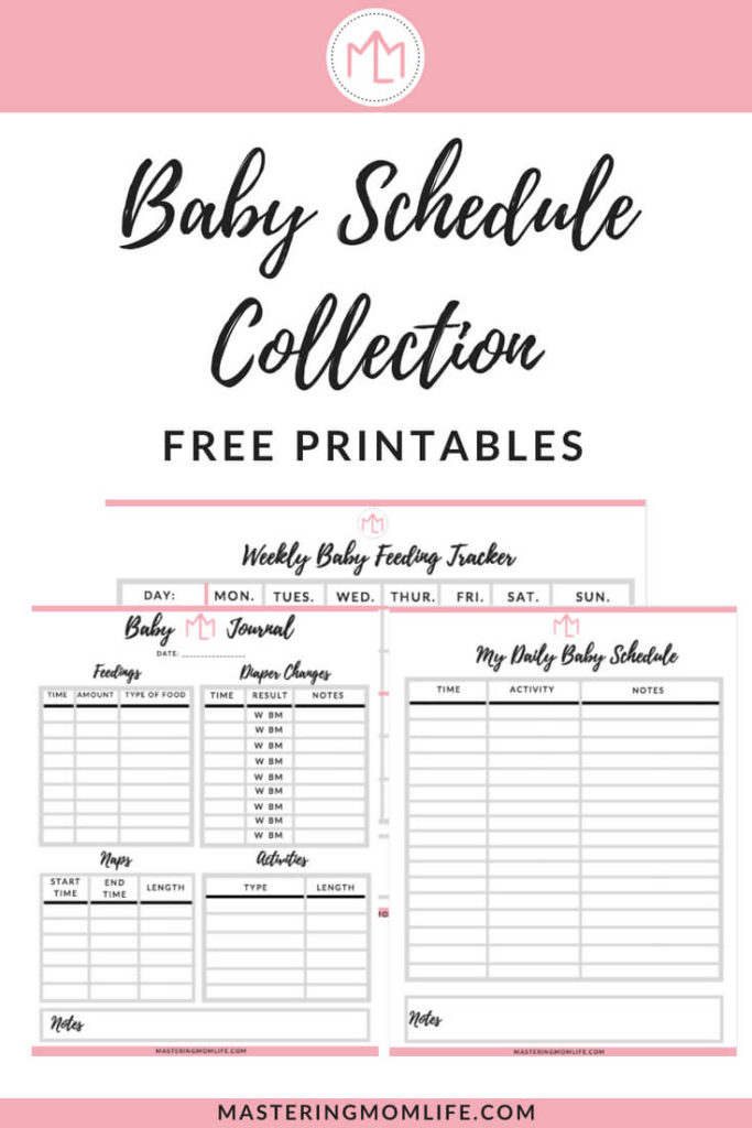 Baby Schedule Collection Free Download of Printables for Baby