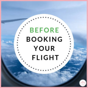 Before booking your flight with your baby