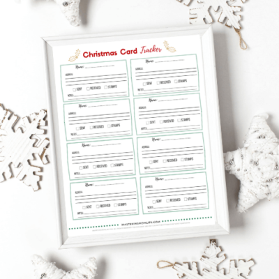 Christmas Card Tracker Post Image