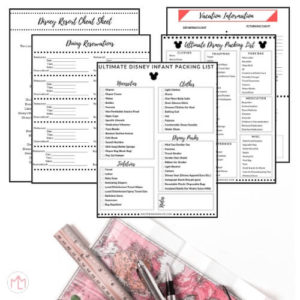 Disney Vacation Planning Printable Packet 