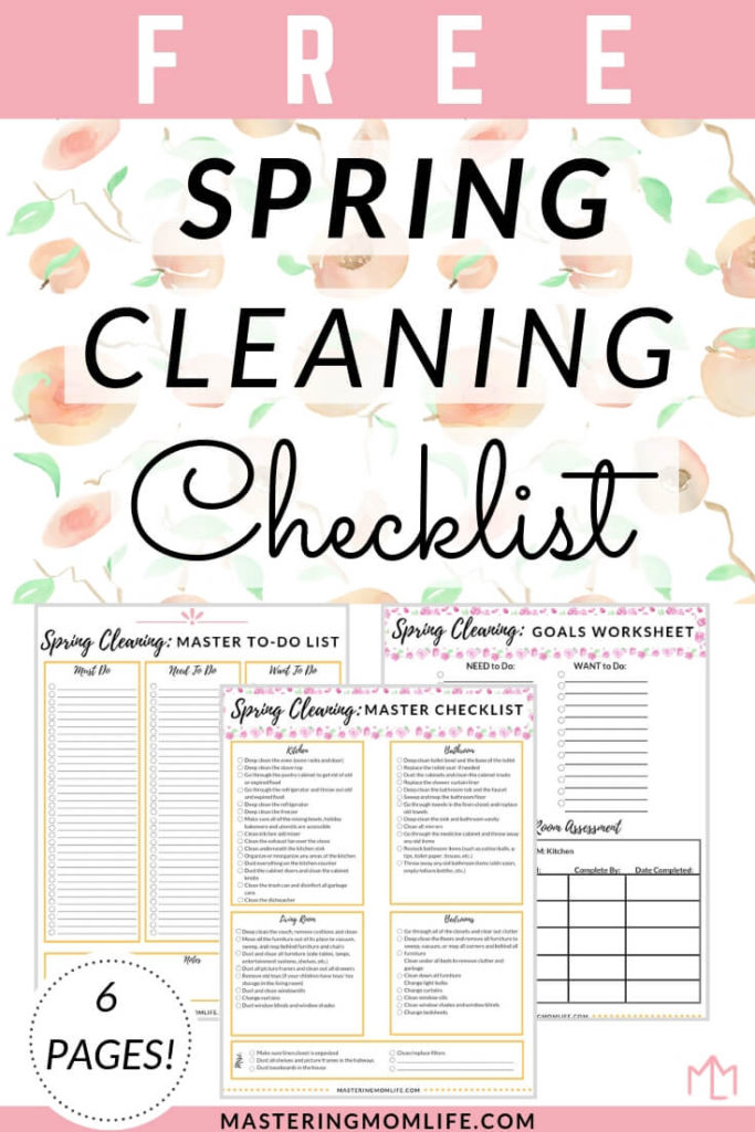 Free Spring Cleaning Checklist
