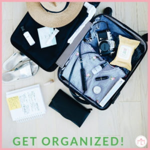 Get organized before your flight with your baby