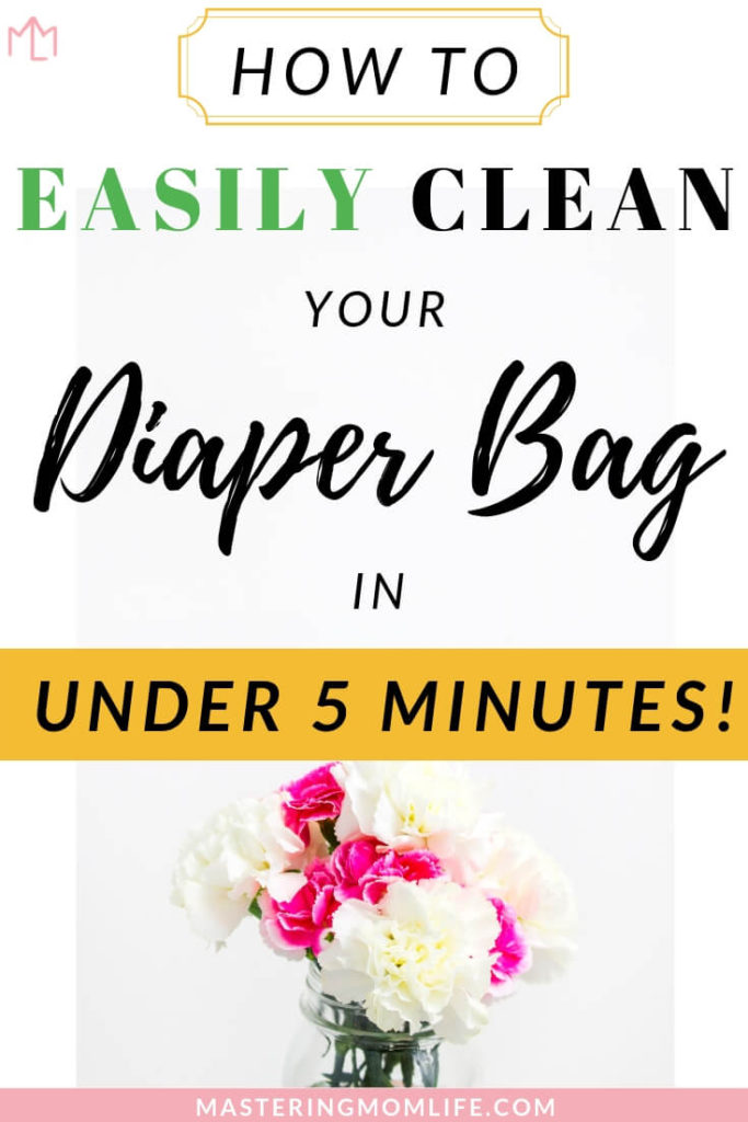 How to Easily Clean your diaper bag in 5 minutes | Image of flowers