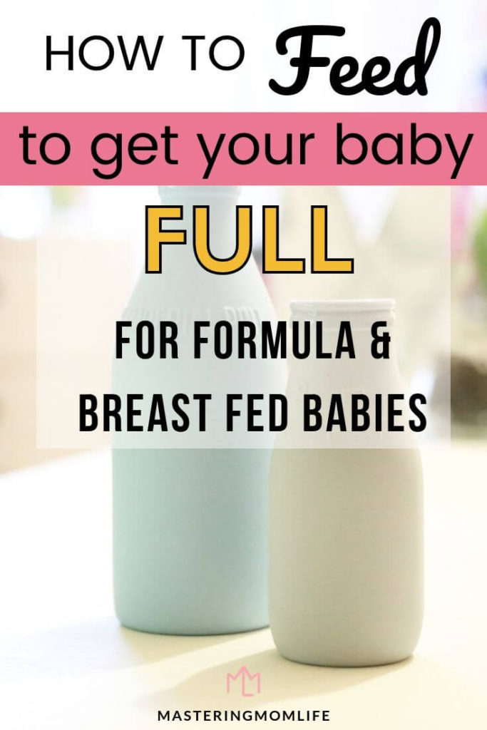 How to Feed to Get your Baby Full| Image of bottle on table