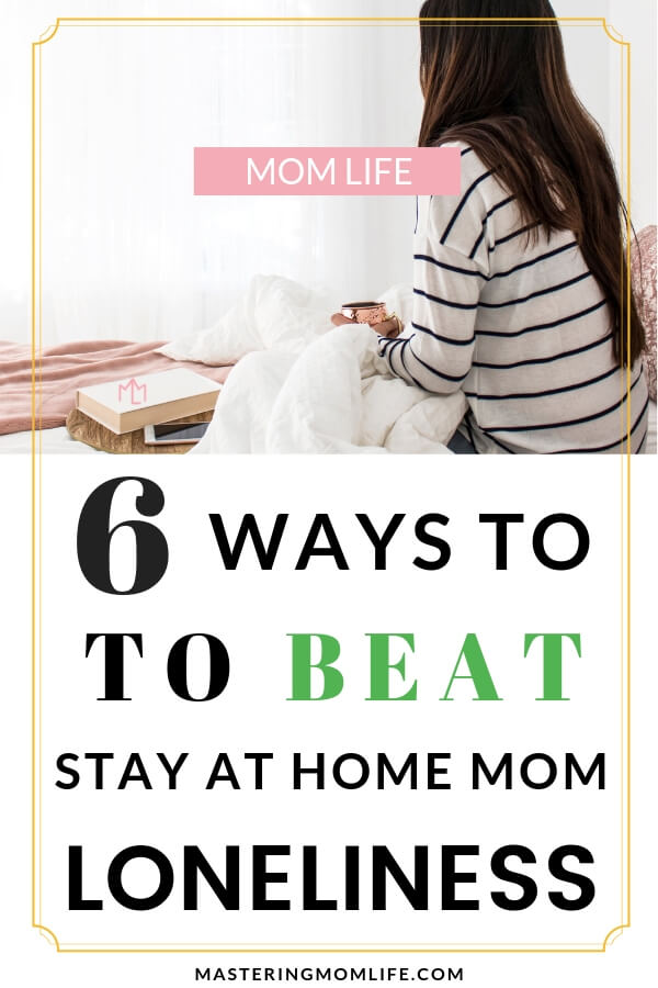 How to beat stay at home mom loneliness | Image of woman sitting on bed