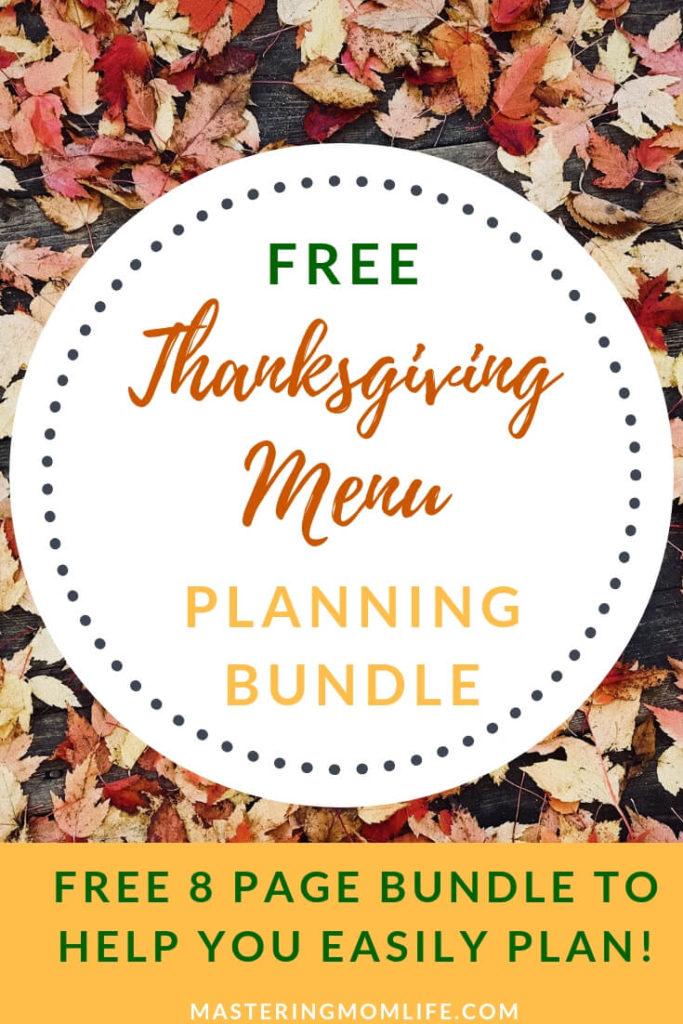 Thanksgiving Menu Planning Bundle | Thanksgiving Planning | Thanksgiving Menu | Menu Planning | #thanksgiving